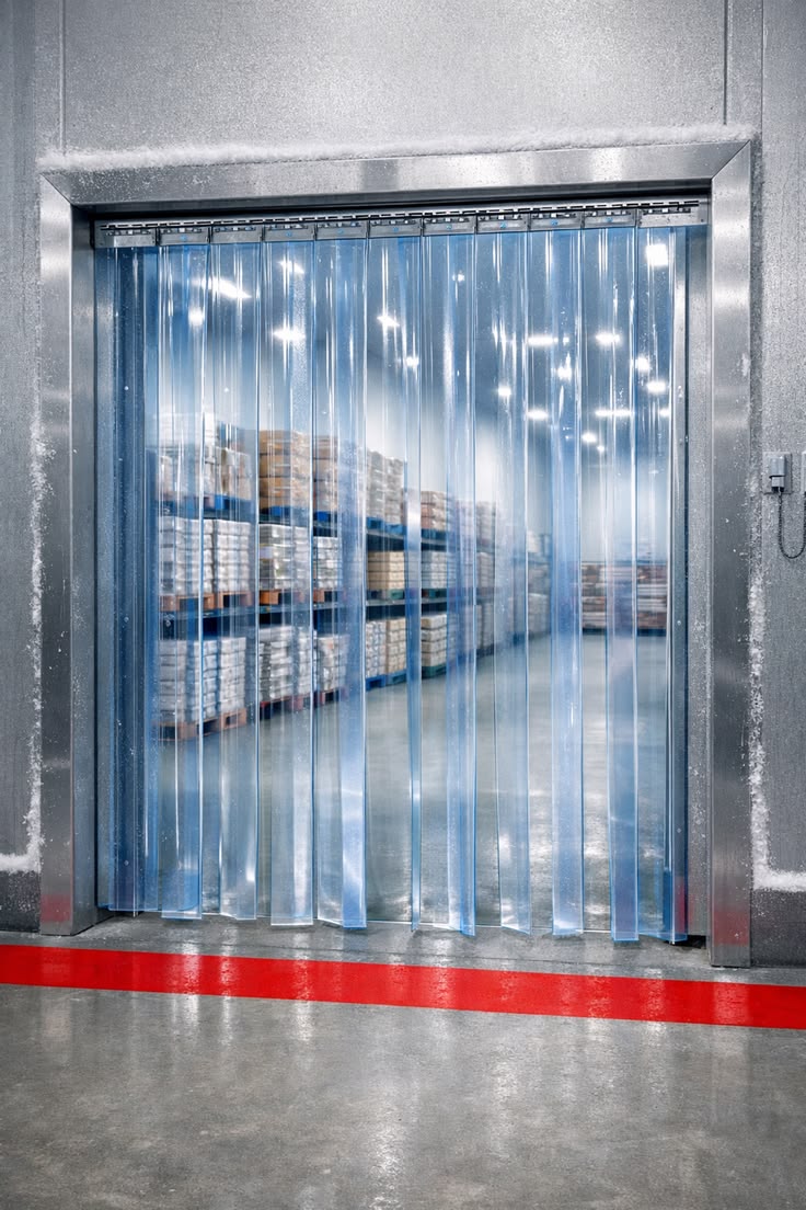 PVC strip Air curtain installation in Coldroom kenya